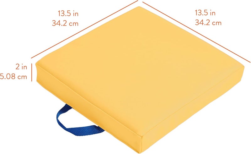 Back2School Express Store Square Floor Cushions with Handles, Flexible Seating, Assorted, 6-Piece - Image 3